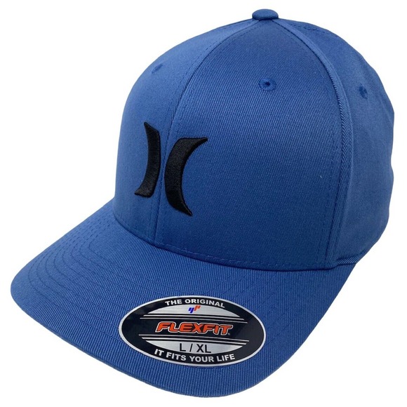 Hurley Men's One and Only Icon Solid Flex Fit Hat Cap - Picture 1 of 5